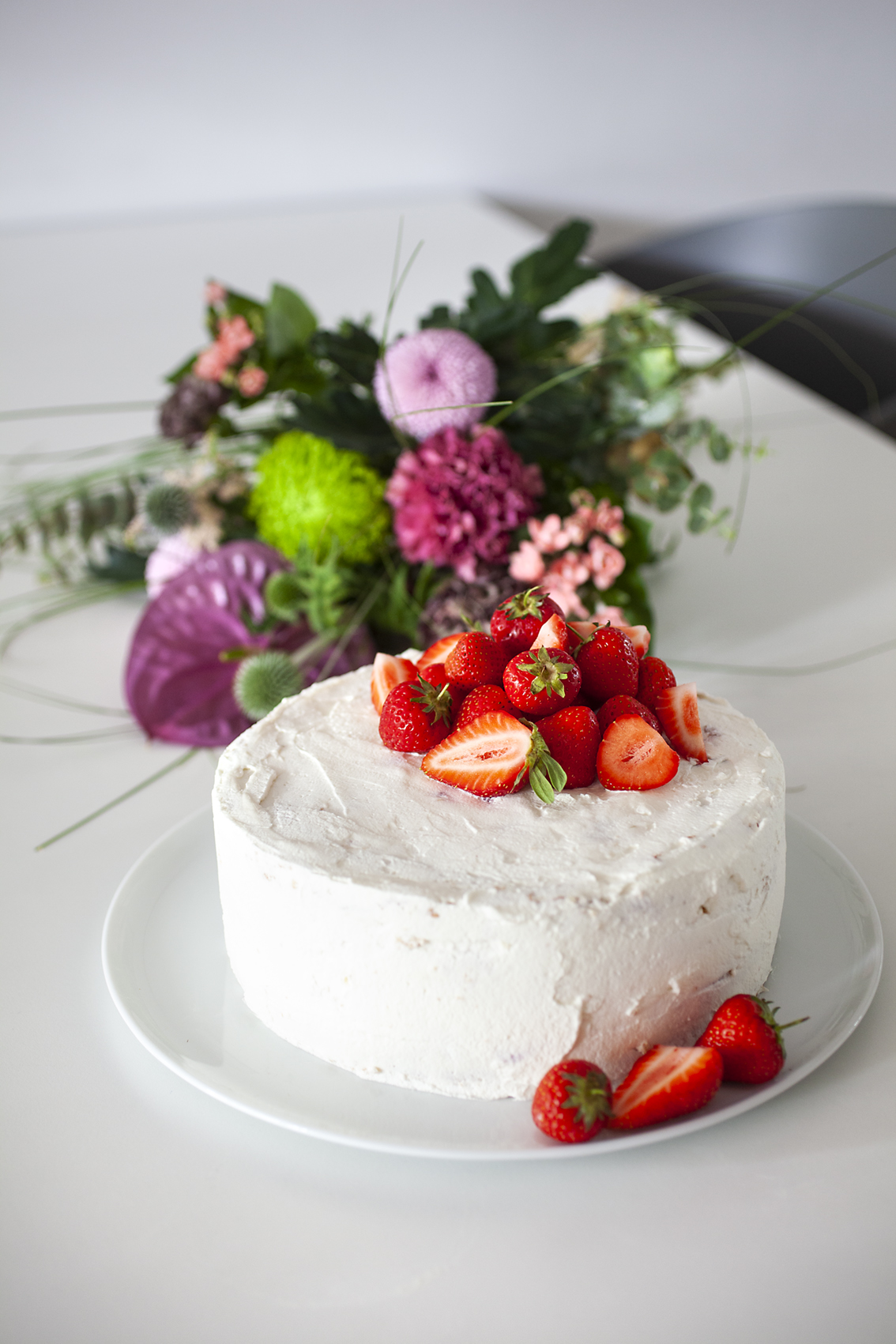 Erdbeer-Ricotta-Torte